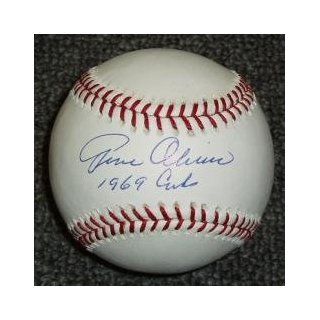 Gene Oliver Signed Baseball   w/69