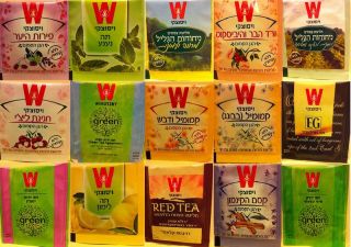 15 Israel Tea Bags Wissotzky Holyland 15 Different Flavors Kosher