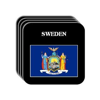 US State Flag   SWEDEN, New York (NY) Set of 4 Mini