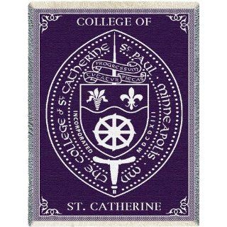  of St Catherine Seal Jacquard Woven Throw   69 x 48