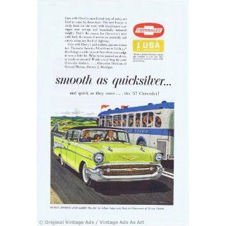 1957 Chevrolet Bel Air Sedan Green Vintage Ad Everything