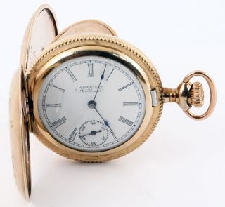 1898 American Waltham Antique Pocket Watch Ladies OS Elgin Case