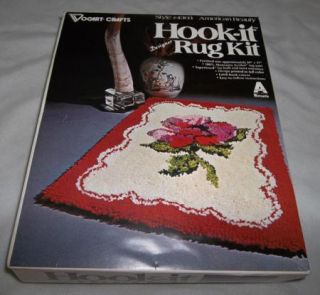 American Beauty Rose Latch Hook Rug Kit