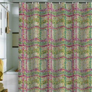  Turner Weave Mosaic Shower Curtain, 69 Inch by 72 Inch