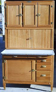 Beautiful Antique Hoosier Highboy Bakers Cabinet Complete Restoration