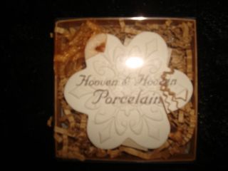 Hooven Handcrafted Ceramic Porcelain Snow Flake Art Hanging Ornament