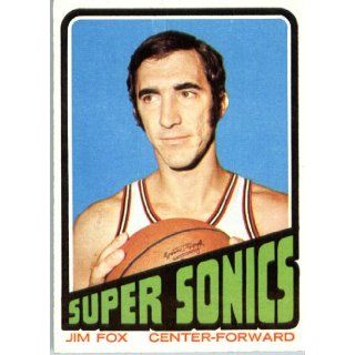 1972 73 Topps Basketball #34 Jim Fox Seattle SuperSonics