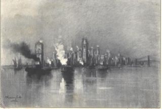 1912 CC Illustration Hopkinson Smith Manhattan