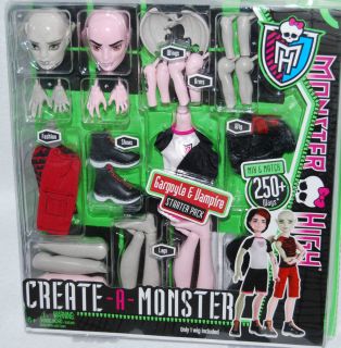 NIB*Monster High Create a Monster Doll  Gargoyle and Vampire Boys