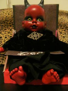 OOAK Horror Art Doll Devil Baby Zedd Halloween Goth