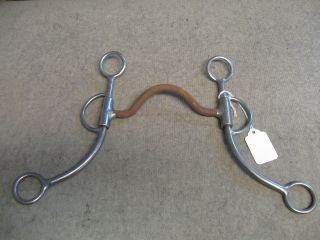 New Used horse tack Trammell high port straight bit horse bit trail