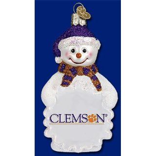 Clemson Snowman Christmas Ornament