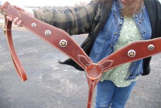 Ultimate USA Show Draft Horse Leather Breast Collar