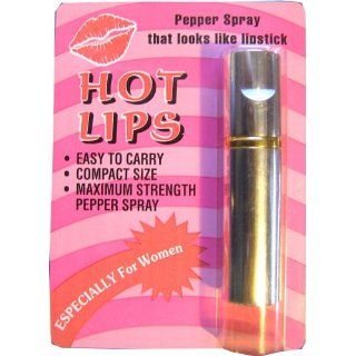 Pepper Spray That Looks Like Lipstick   SHINEY SILVER CASE