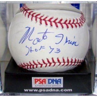 Autographed Monte Irvin Baseball   HOF 73 PSA DNA GRADED
