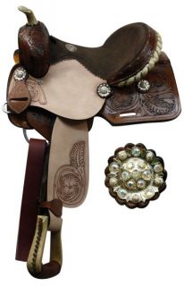  Youth Pleasure Trail Saddle New by TT in Dark Oil Horse Tack 95