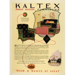 1925 Ad Kaltex Furniture Wicker Michigan Home Decor