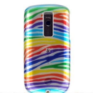 Rainbow Zebra Design Faceplate Cover for T Mobile HTC