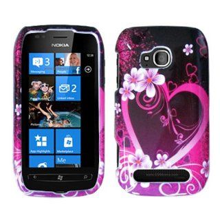 iFase Brand Nokia Lumia 710 Cell Phone Purple Love