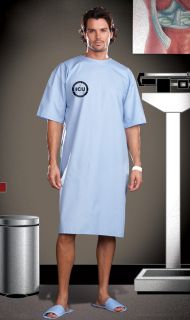  hospital gown with printed backside county hospital icu wrist band and