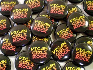 12 Vegetable Slut Vegan Vegetarian XVX PETA Button Pins