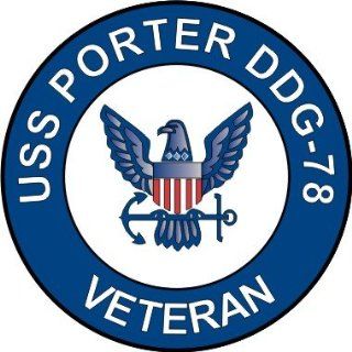 US Navy USS Porter DDG 78 Ship Veteran Decal Sticker 3.8 6 Pack