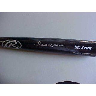 Hank Aaron Hand Signed Autographed Full Size Rawlings Big