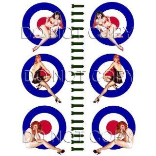  British Bomber Art WWII Pinup Girl Decals #78 Musical Instruments