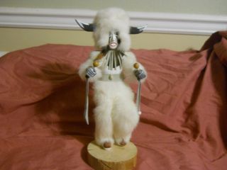  White Buffalo Kachina Doll  Handmade & Handcarved from Hotevilla, AZ