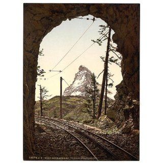 Photochrom Reprint of Gornergrat Railway, the Matterhorn