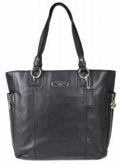 Coach Smooth Leather Gallery North South Zip Tote 19456