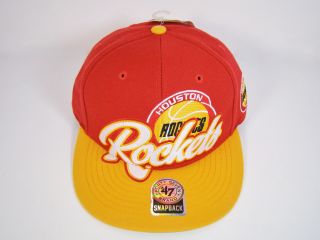  on a brand new, authentic, HOUSTON ROCKETS snapback hat. Red hat