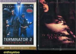 DVDs Hulk House on Haunted Hill Terminator 2 Wrong Turn