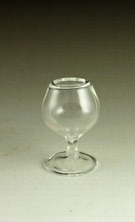 Dollhouse Miniature Glass Brandy Snifter Terrarium