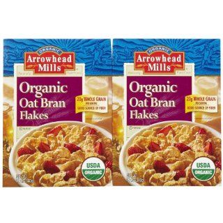 Arrowhead Mills Organic Oat Bran Flakes, 12 oz, 2 pk 