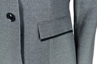 Evan Picone Silver Black 3 Button Jacket Blazer Only Petite Size 6P
