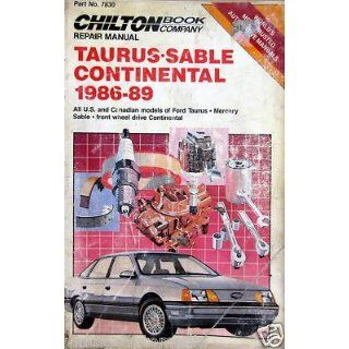 1986 89 Chilton Repair Manual Ford Taurus/Mercury Sable