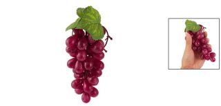 Red Fruit Artificial Decorative Cluster Plastic Grapes