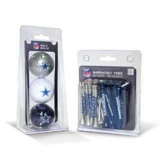 BSS   Dallas Cowboys NFL 3 Ball Pack and 50 Tee Pack