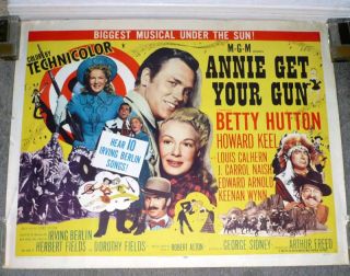  Gun 22x28 Betty Hutton Howard Keel Original MGM Movie Poster
