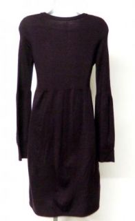 Jessica Howard Size M Purple Sweater Dress Black Faceted Jewels
