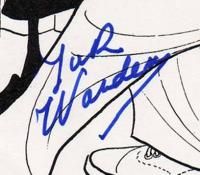 Jack Warden Signed Original Autographed Hirschfeld