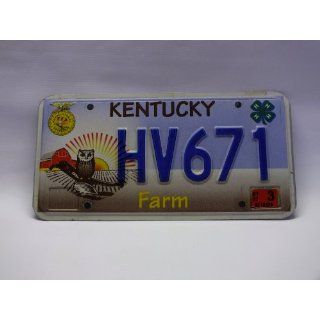 Kentucky Farm specialty pate, blue letters, red barn with