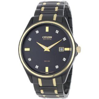 Citizen Mens AU1058 53G Diamond Eco Drive Watch Watches 