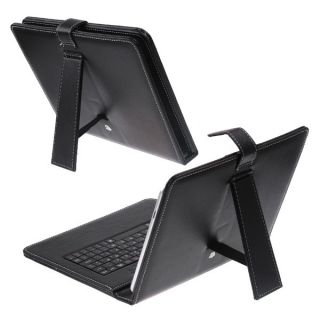  Leather Case with USB Interface Keyboard for 9.7 Tablet PC Stylus