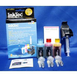 Color Refill Kits for Hewlett Packard HP 22, 28, & 57 Color Inkjet