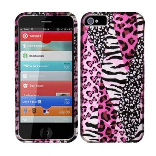 Safari Pink Zebra Hard Faceplate Case Cover For Apple