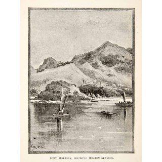 1888 Print Nisbet Port Moresby Pot Mosbi Papua New Guinea