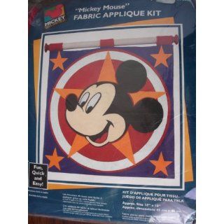 Disneys Mickey Mouse Fabric Applique Kit Arts, Crafts