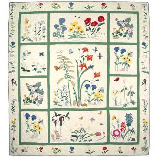 Forest Flowers, Queen Quilt 90 X 100 In.